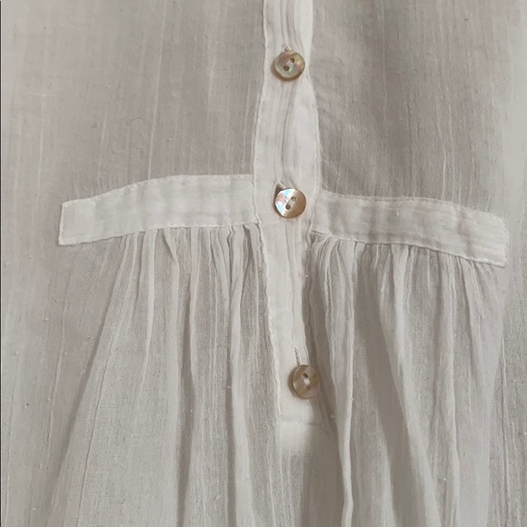 Joie white boho gauze blouse M - Picture 3 of 8